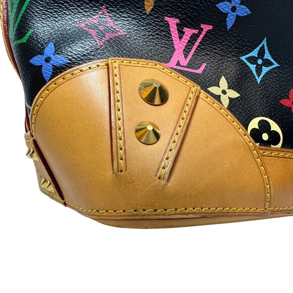 Louis Vuitton Murakami Sharleen Bag MM Multicolor Monogram tote Vintage Noir LV - Picture 11 of 16